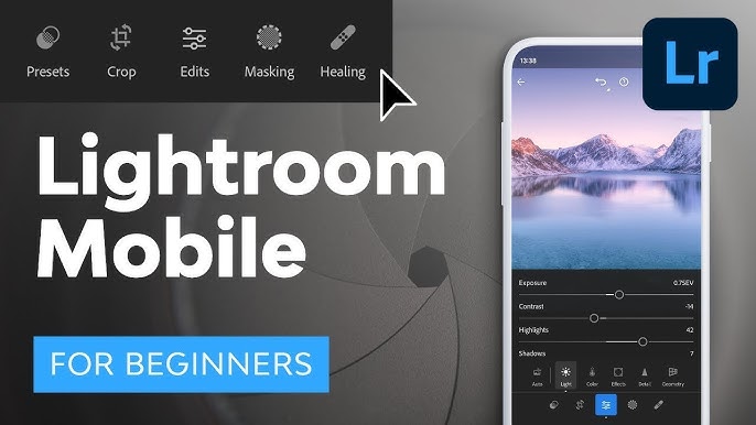 Lightroom Mobile editing controls and color panel